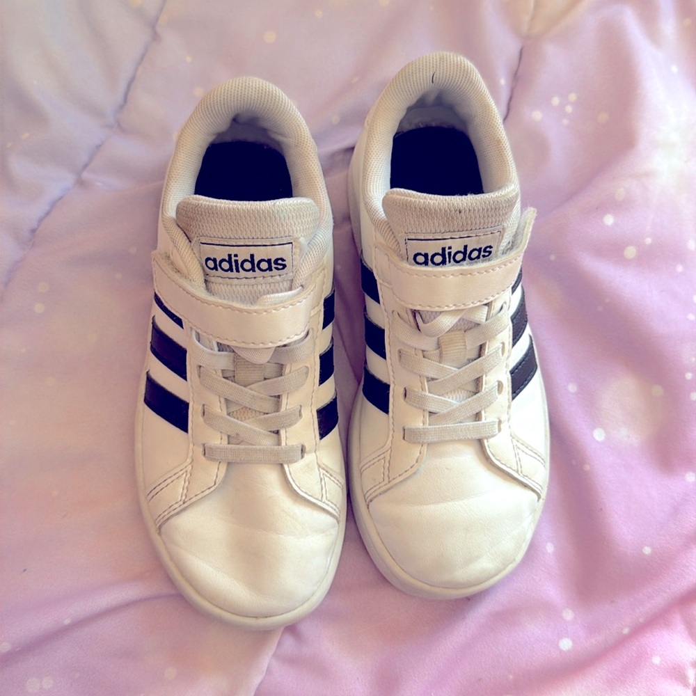 Adidas kids velcro sneakers